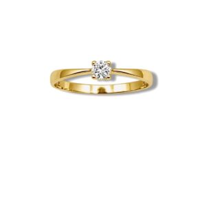 Arany Gyűrűk 14 karátos Gyűrű sárga arany egy köves eljegyzési (Nr.45) webshop