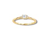 Arany Gyűrűk 14 karátos Gyűrű sárga arany 3 köves (Nr.41) webshop