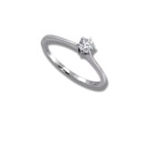 Arany Gyűrűk 14 karátos Gyűrű fehér arany 1 köves , eljegyzési (Nr.38)) webshop Arany Gyűrűk 14 karátos Gyűrű fehér arany 1 köves , eljegyzési (Nr.38)) webshop