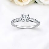 Arany Gyűrűk 14 karátos Gyűrű fehér arany ,többköves ,eljegyzési (Nr.36) webshop Arany Gyűrűk 14 karátos Gyűrű fehér arany ,többköves ,eljegyzési (Nr.36) webshop