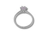Arany Gyűrűk 14 karátos Gyűrű fehér arany soliter fazon (Nr.19) webshop Arany Gyűrűk 14 karátos Gyűrű fehér arany soliter fazon (Nr.19) webshop