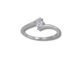 Arany Gyűrűk 14 karátos Gyűrű fehér arany köves (Nr.31) webshop