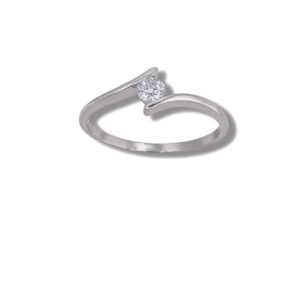 Arany Gyűrűk 14 karátos Gyűrű fehér arany köves (Nr.31) webshop