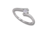 Arany Gyűrűk 14 karátos Gyűrű fehér arany köves (Nr.31) webshop