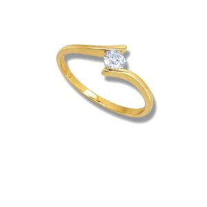Arany Gyűrűk 14 karátos Gyűrű sárga arany köves fazonú (Nr.3) webshop