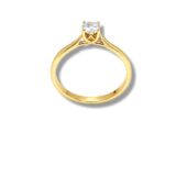 Arany Gyűrűk 14 karátos Gyűrű sárga arany 4 karmos soliter (Nr.30) webshop Arany Gyűrűk 14 karátos Gyűrű sárga arany 4 karmos soliter (Nr.30) webshop