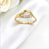 Arany Gyűrűk 14 karátos Gyűrű sárga arany cirkónia kövekkel (Nr.26) webshop Arany Gyűrűk 14 karátos Gyűrű sárga arany cirkónia kövekkel (Nr.26) webshop