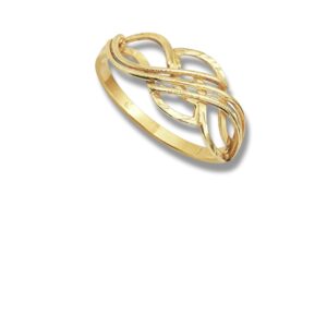 Arany Gyűrűk 14 karátos Gyűrű hullámos vésett modell (Nr.11) webshop