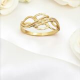 Arany Gyűrűk 14 karátos Gyűrű hullámos vésett modell (Nr.11) webshop Arany Gyűrűk 14 karátos Gyűrű hullámos vésett modell (Nr.11) webshop