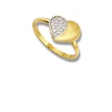 Arany Gyűrűk 14 karátos Gyűrű szíves (Nr.25) webshop Arany Gyűrűk 14 karátos Gyűrű szíves (Nr.25) webshop