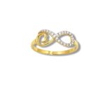 Arany Gyűrűk 14 karátos Gyűrű végtelen jeles (Nr.62) webshop