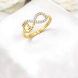 Arany Gyűrűk 14 karátos Gyűrű végtelen jeles (Nr.62) webshop