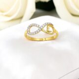 Arany Gyűrűk 14 karátos Gyűrű végtelen jeles (Nr.62) webshop