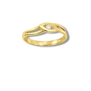 Arany Gyűrűk 14 karátos Gyűrű sárga arany köves (Nr.28) webshop