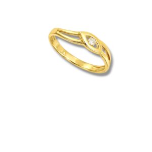 Arany Gyűrűk 14 karátos Gyűrű sárga arany köves (Nr.28) webshop