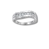 Arany Gyűrűk 14 karátos Gyűrű fehér arany köves (Nr.23) webshop