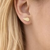 Arany Női fülbevaló 14 karátos Fülbevaló , angyalszárnyas modell (Nr.39) webshop