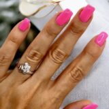 Arany Gyűrűk 14 karátos Gyűrű fehér arany, levél dísszel (Nr.7) webshop