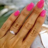 Arany Gyűrűk 14 karátos Gyűrű 3 köves (Nr.67) webshop