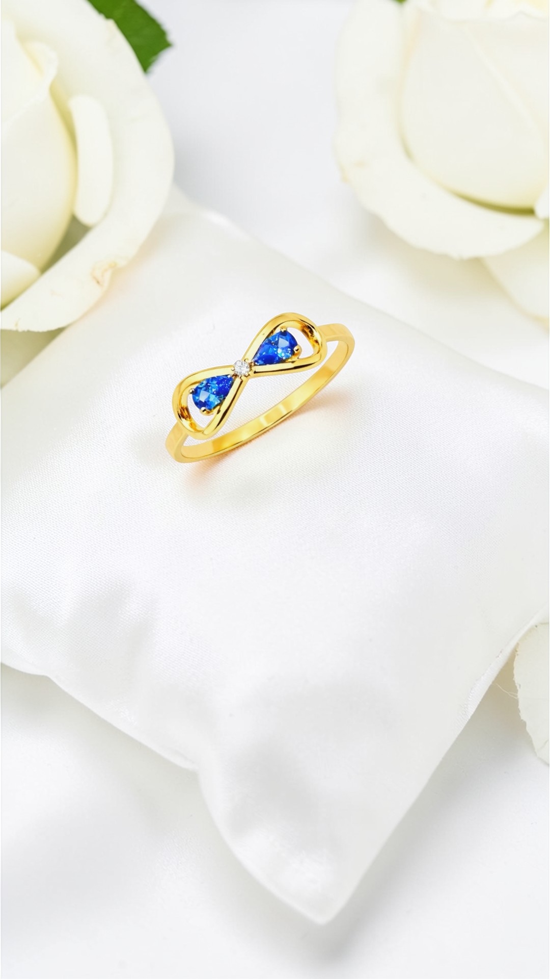 Arany Gyűrűk 14 karátos Gyűrű világos kék kővel (Nr.10) webshop Gyűrű világos kék kővel (Nr.10)