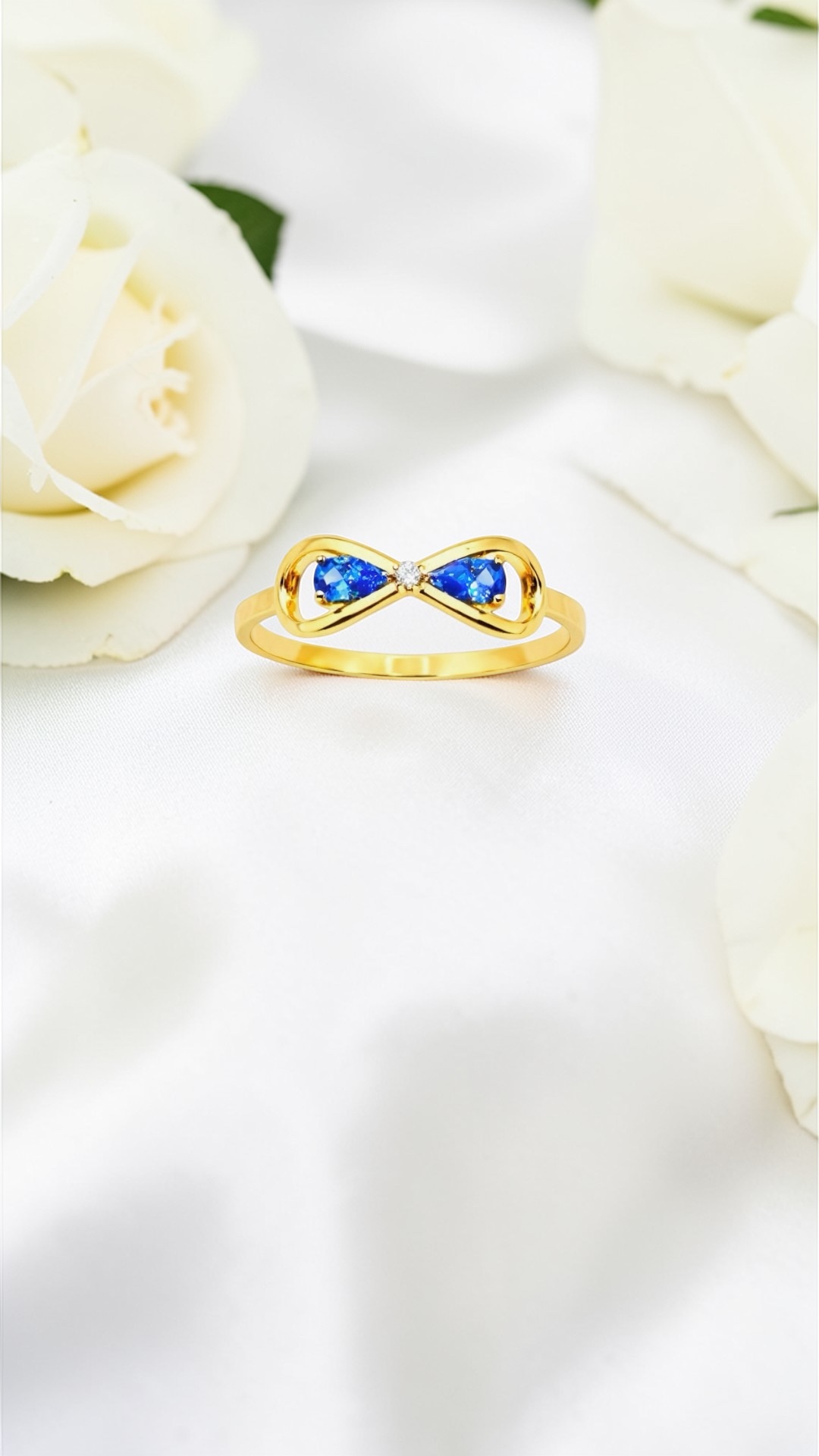 Arany Gyűrűk 14 karátos Gyűrű világos kék kővel (Nr.10) webshop Gyűrű világos kék kővel (Nr.10)