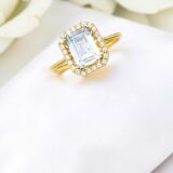 Arany Gyűrűk 14 karátos Gyűrű köves téglalap alakú (Nr.8) webshop Arany Gyűrűk 14 karátos Gyűrű köves téglalap alakú (Nr.8) webshop