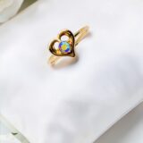Arany Gyűrűk 14 karátos Gyűrű szíves , kislányoknak (Nr.5) webshop Arany Gyűrűk 14 karátos Gyűrű szíves , kislányoknak (Nr.5) webshop