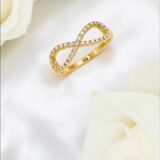 Arany Gyűrűk 14 karátos Gyűrű végtelen jellel (Nr.50) webshop