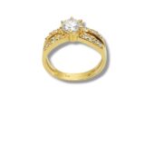 Arany Gyűrűk 14 karátos Gyűrű sok köves arany  (Nr.6) webshop