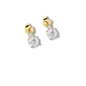 Arany Női fülbevaló 14 karátos Fülbevaló , cirkónia köves , bedugós modell (Nr.27) webshop