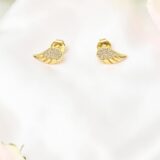 Arany Női fülbevaló 14 karátos Fülbevaló , angyalszárnyas modell (Nr.38) webshop