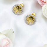 Arany Női fülbevaló 14 karátos Fülbevaló , cirkónia köves , életfás modell (Nr.36) webshop