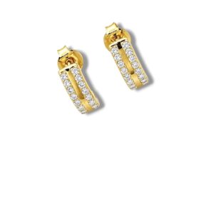 Arany Női fülbevaló 14 karátos Fülbevaló , cirkónia kővel , hosszúkás modell (Nr.32) webshop Arany Női fülbevaló 14 karátos Fülbevaló , cirkónia kővel , hosszúkás modell (Nr.32) webshop