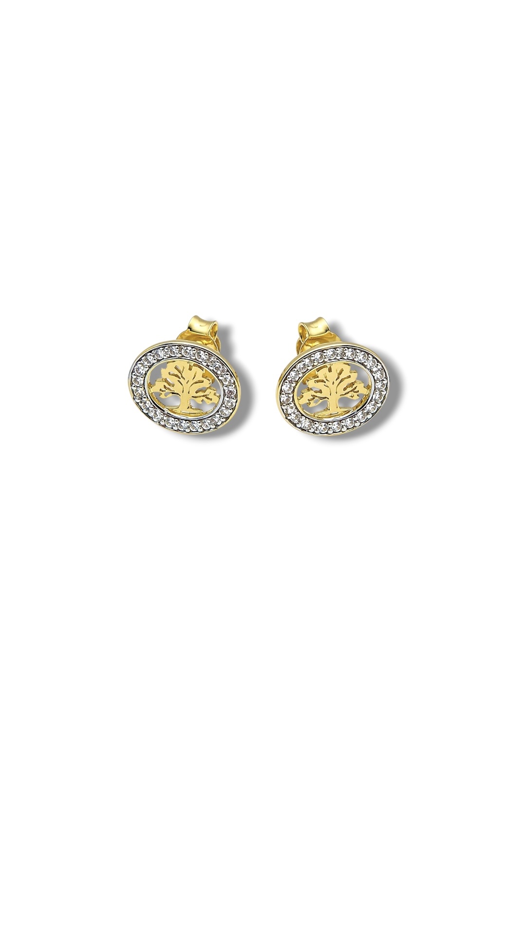 Arany Női fülbevaló 14 karátos Fülbevaló , cirkónia köves életfás modell (Nr.30) webshop Arany Női fülbevaló 14 karátos Fülbevaló , cirkónia köves életfás modell (Nr.30) webshop