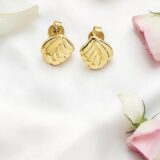 Arany Női fülbevaló 14 karátos Fülbevaló , levél díszes fazon (Nr.23) webshop