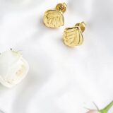Arany Női fülbevaló 14 karátos Fülbevaló , levél díszes fazon (Nr.23) webshop