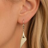 Arany Női fülbevaló 14 karátos Fülbevaló , Csüngős , patent záras modell (Nr.21) webshop