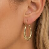 Arany Női fülbevaló 14 karátos Fülbevaló , kreola fazon (Nr.20) webshop
