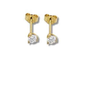 Arany Női fülbevaló 14 karátos Fülbevaló , fehér cirkónia köves , stekkeres modell (Nr.18) webshop