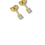 Arany Női fülbevaló 14 karátos Fülbevaló , sárga arany , cirkónia köves , stekkeres modell (Nr.17) webshop