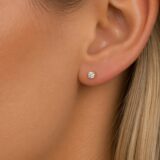 Arany Női fülbevaló 14 karátos Fülbevaló , sárga arany , cirkónia köves , stekkeres modell (Nr.17) webshop