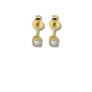 Arany Női fülbevaló 14 karátos Fülbevaló , sárga arany  , cirkónia köves , stekkeres modell (Nr.16) webshop