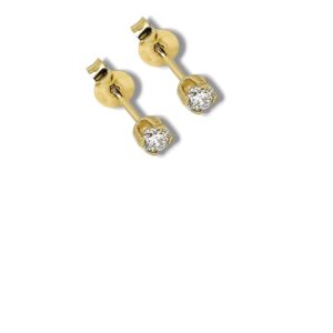 Arany Női fülbevaló 14 karátos Fülbevaló , sárga arany  , cirkónia köves , stekkeres modell (Nr.16) webshop