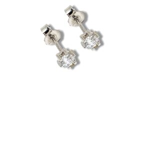 Arany Női fülbevaló 14 karátos Fülbevaló ,fehér arany ,fehér cirkónia köves , stekkeres modell (Nr.15) webshop