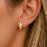 Arany Női fülbevaló 14 karátos Fülbevaló , vésett , francia záras modell (Nr.8) webshop Arany Női fülbevaló 14 karátos Fülbevaló , vésett , francia záras modell (Nr.8) webshop