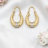 Arany Női fülbevaló 14 karátos Fülbevaló , kreola fazonú (Nr.7) webshop