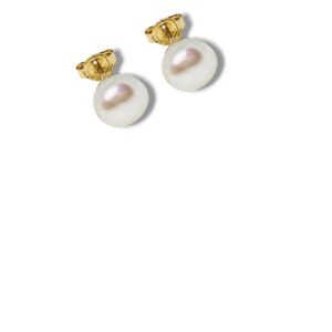 Arany Női fülbevaló 14 karátos Fülbevaló , fehér gyöngyös bedugós , stekkeres modell (Nr.9) webshop