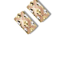 Arany Női fülbevaló 14 karátos Fülbevaló , vésett francia záras fazon (Nr.14) webshop