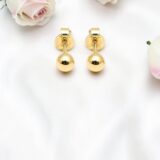 Arany Női fülbevaló 14 karátos Fülbevaló , gömb formájú stekkeres , bedugós modell (Nr.5) webshop Arany Női fülbevaló 14 karátos Fülbevaló , gömb formájú stekkeres , bedugós modell (Nr.5) webshop