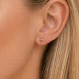Arany Női fülbevaló 14 karátos Fülbevaló , gömb formájú stekkeres , bedugós modell (Nr.5) webshop Arany Női fülbevaló 14 karátos Fülbevaló , gömb formájú stekkeres , bedugós modell (Nr.5) webshop